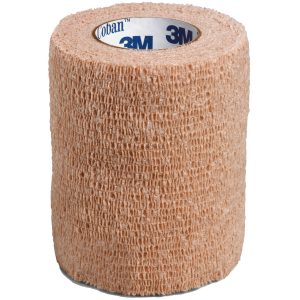 3M? Coban? Self-adherent Closure Cohesive Bandage, 3 Inch x 5 Yard, Tan