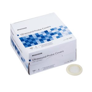 McKesson Ultrasound Probe Covers, 1-1/4" x 8", Latex