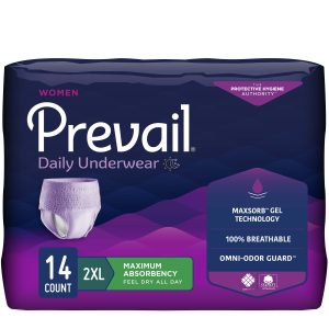 Prevail? for Women Daily Absorbent Underwear, 2X-Large