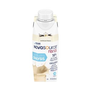 Novasource® Renal Vanilla Nutritionally Complete Formula for Patients on Dialysis, 8-ounce carton