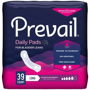 Prevail? Daily Pads Maximum Bladder Control Pad, 13-Inch Length