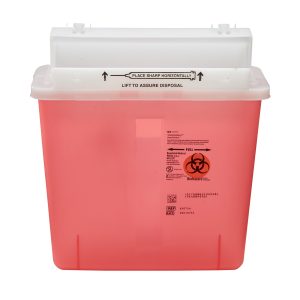 SharpStar? In-Room? Multi-purpose Sharps Container, 1-1/4 Gallon, 12-1/2 x 5-1/2 x 10-3/4 Inch