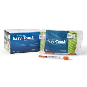 EasyTouch? Standard Insulin 1cc Syringe with Needle, 29 Gauge, 1/2 Inch Length